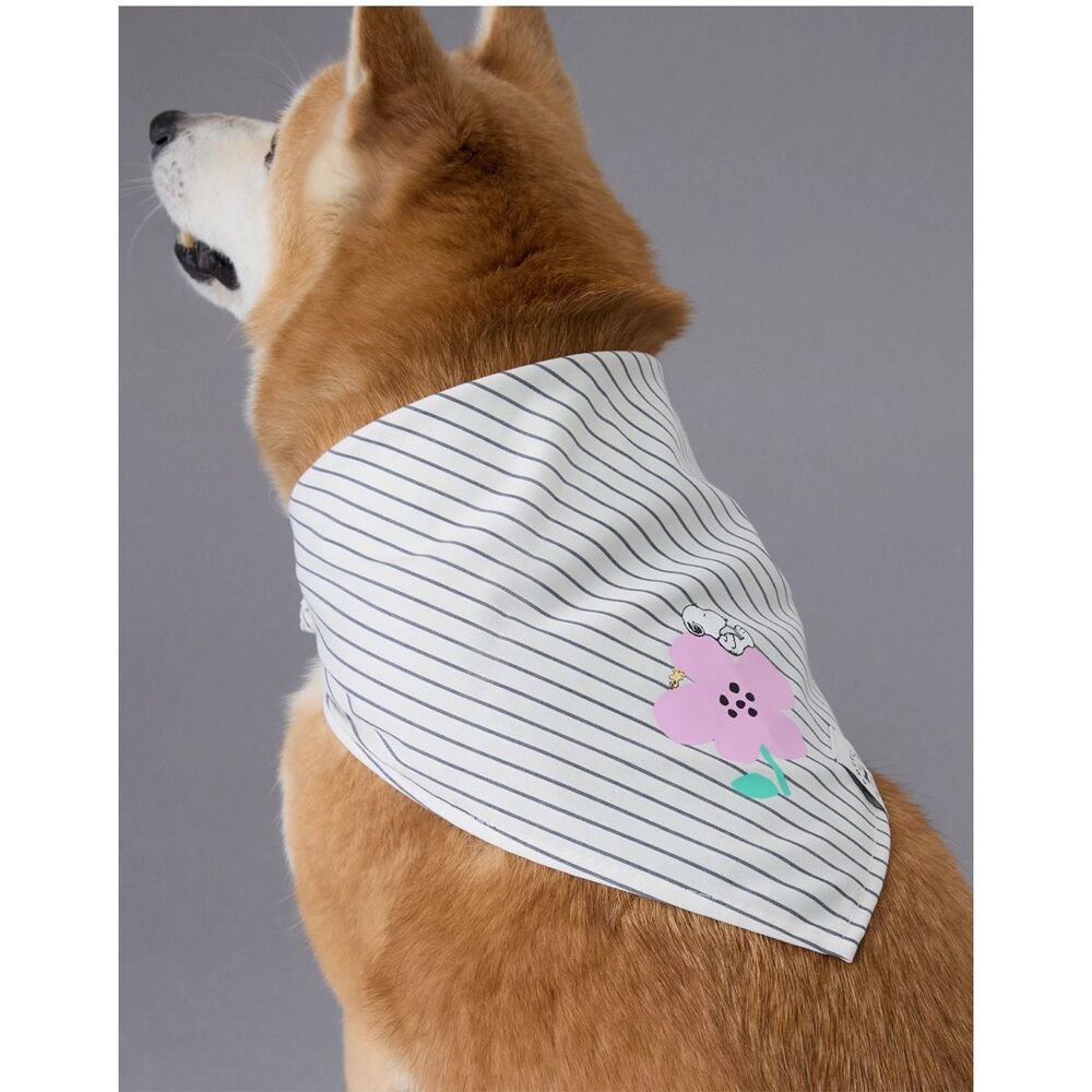 NWT American Eagle ABO Gingham Snoopy Dog Bandana Size Small Medium